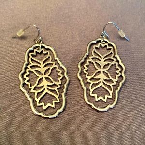 UNIQUE DANGLING EARRINGS-Silver Tone